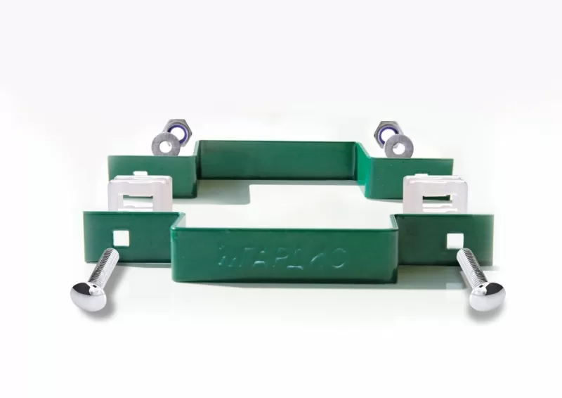 3D панели ограждения из стальных прутьев с ребрами жесткости, в комплекте со всеми комплектующими